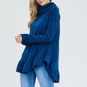 Turtle Neck Tunic Sweater